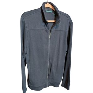 Vintage Perry Ellis Full Zip Knit Cardigan | Navy